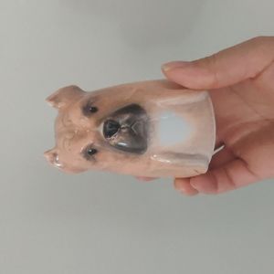 Ceramic dog sculpture